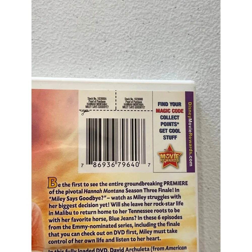 Hannah Montana Miley Says Goodbye? 2010 DVD Exclusive Alternate Ending Pre-Owned - Picture 3 of 4